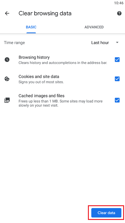 Recover with email
